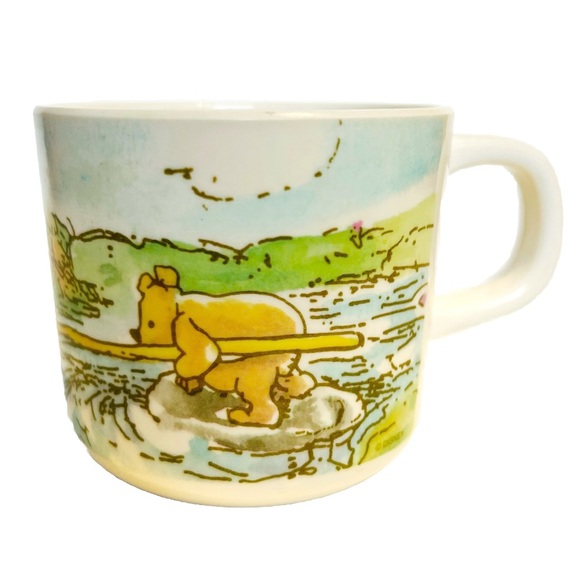 Vintage Disney Winnie the Pooh Trudeau Plastic Kids Cup Mug Piglet Kanga Owl Sun - Picture 1 of 8